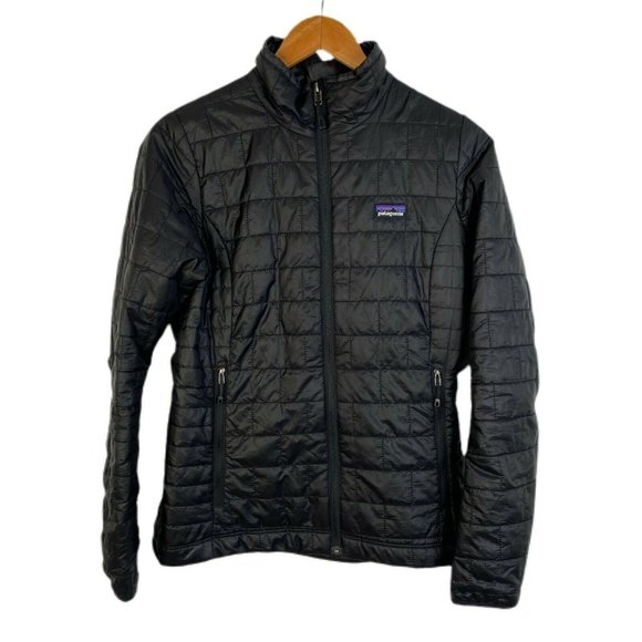 Patagonia Jackets & Blazers - Patagonia Primaloft Womens Black Full Zip Nano Puff Puffer Jacket Size XS
